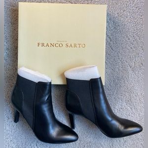 NWOT! Franco Sarto black heeled ankle booties size 8.5 M